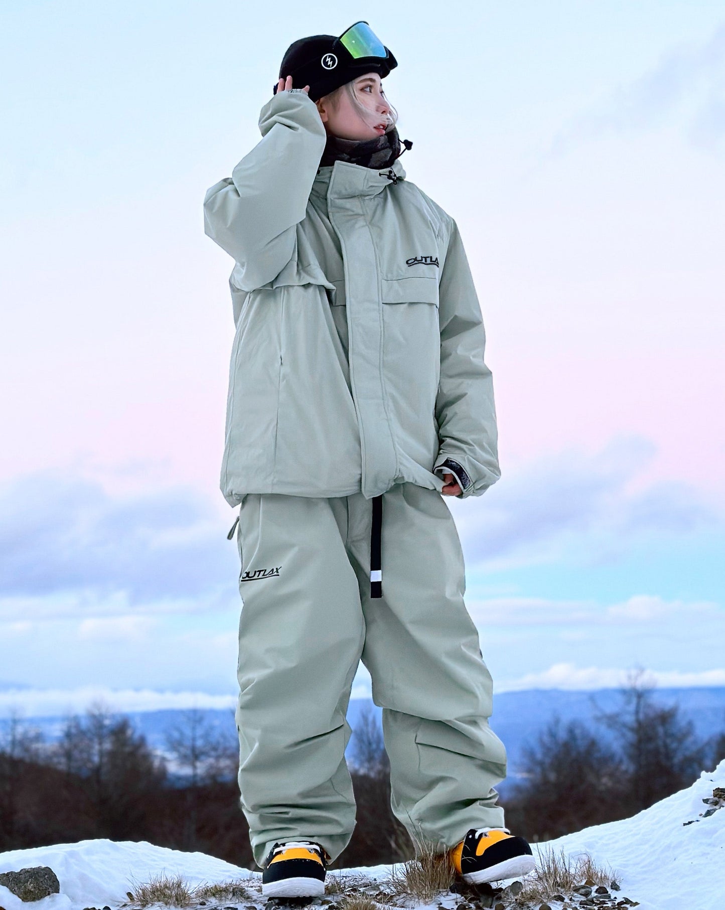 Two-pleat piping pants OLP0007-LG